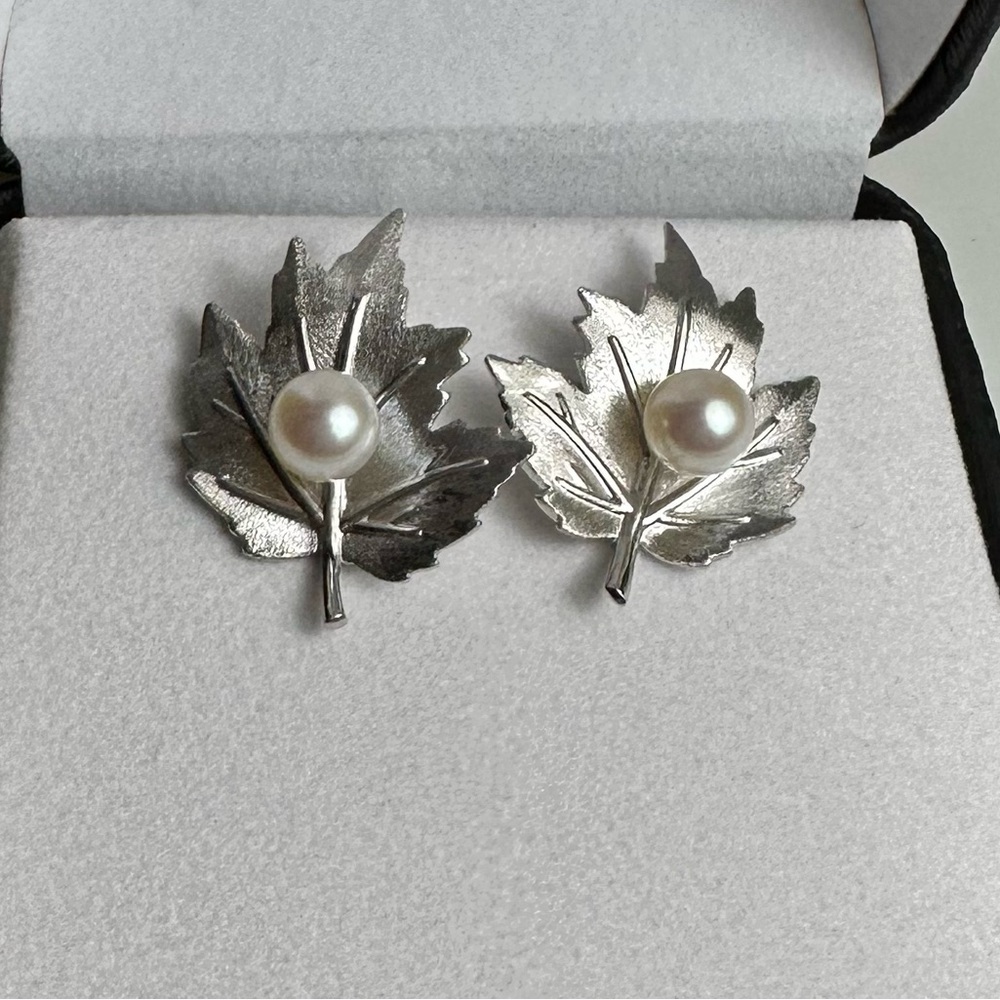Mikimoto Silver Earrings